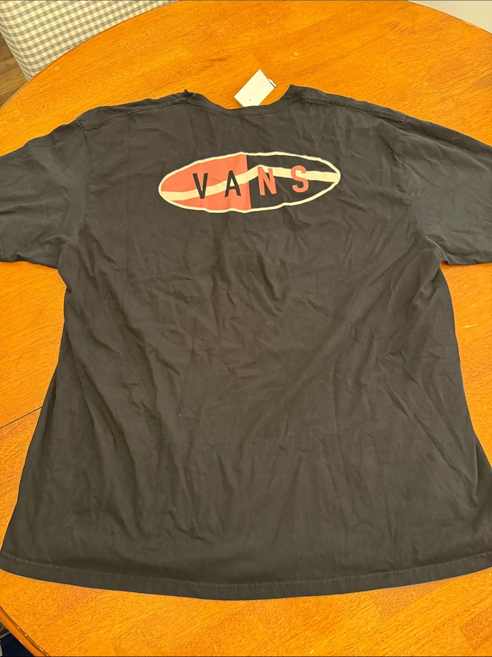 Vans Black Short Sleeve Tee with Small Multicolor Logo xxl - Picture 8 of 9
